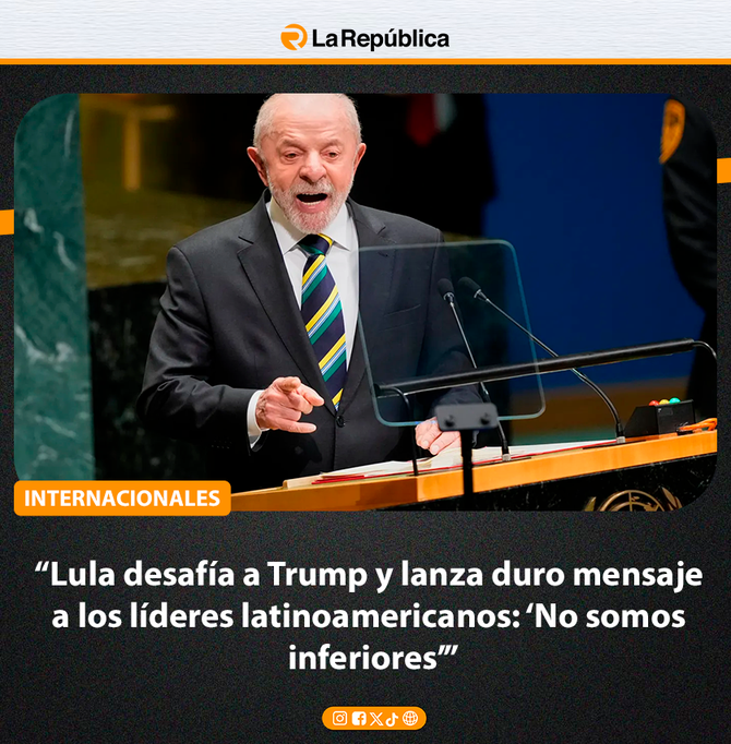 “Lula desafía a Trump y lanza duro mensaje a los líderes latinoamericanos: ‘No somos inferiores’” - Cover Image